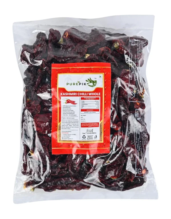 Kashmiri Red Chilli Whole 400g – Natural Indian Red Chilli